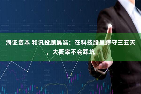 海证资本 和讯投顾吴浩：在科技股里蹲守三五天，大概率不会踩坑