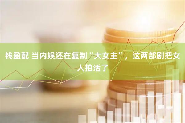钱盈配 当内娱还在复制“大女主”，这两部剧把女人拍活了